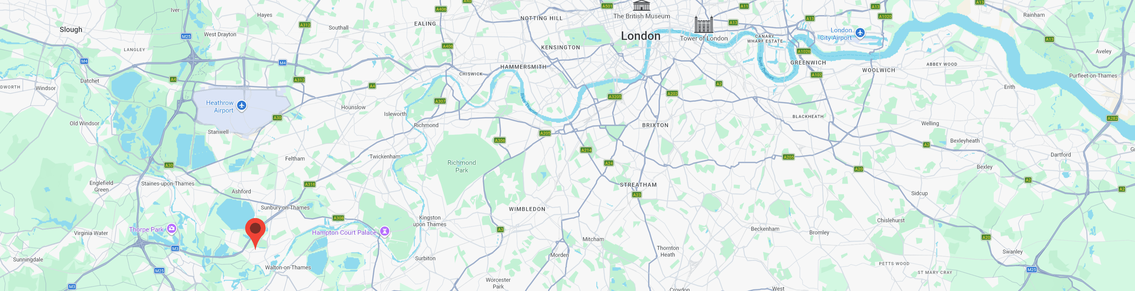 Map of UK - Shepperton Clover Group Location